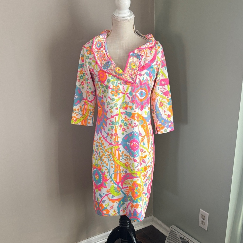 Gretchen Scott Designs Vibrant Floral Mini Dress